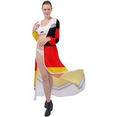 Flag German Germany Country Symbol Maxi Chiffon Beach Wrap