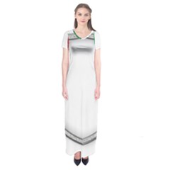 Flag Italy Country Italian Symbol Short Sleeve Maxi Dress by Sapixe