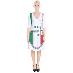 Flag Italy Country Italian Symbol Wrap Up Cocktail Dress by Sapixe