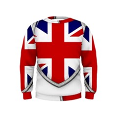 Flag Union Jack Uk British Symbol Kids  Sweatshirt by Sapixe