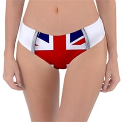 Flag Union Jack Uk British Symbol Reversible Classic Bikini Bottoms by Sapixe