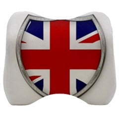 Flag Union Jack Uk British Symbol Velour Head Support Cushion by Sapixe