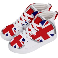 Flag Union Jack Uk British Symbol Kids  Hi-top Skate Sneakers by Sapixe