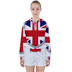 Flag Union Jack Uk British Symbol Women s Tie Up Sweat by Sapixe