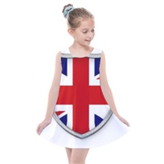 Flag Union Jack Uk British Symbol Kids  Summer Dress by Sapixe