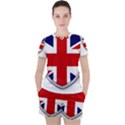 Flag Union Jack Uk British Symbol Women s Tee and Shorts Set View1