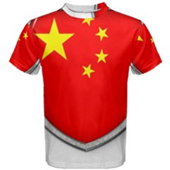 Flag China Country Nation Asia Men s Cotton Tee by Sapixe