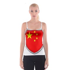 Flag China Country Nation Asia Spaghetti Strap Top by Sapixe