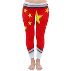 Flag China Country Nation Asia Classic Winter Leggings by Sapixe