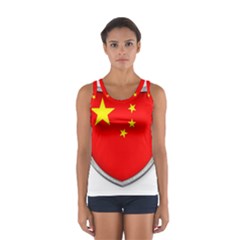 Flag China Country Nation Asia Sport Tank Top  by Sapixe