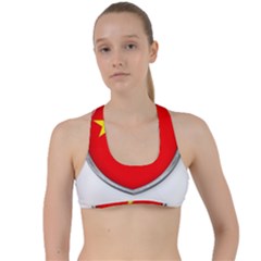 Flag China Country Nation Asia Criss Cross Racerback Sports Bra by Sapixe