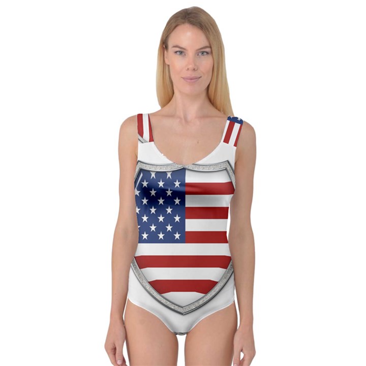 Flag Usa America American National Princess Tank Leotard 