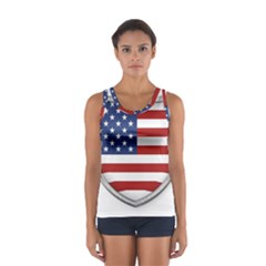 Flag Usa America American National Sport Tank Top  by Sapixe