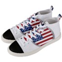 Flag Usa America American National Men s Mid-Top Canvas Sneakers View2