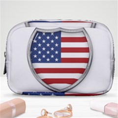 Flag Usa America American National Make Up Pouch (small) by Sapixe