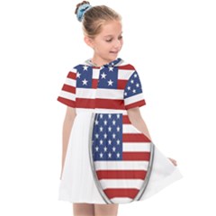 Flag Usa America American National Kids  Sailor Dress by Sapixe