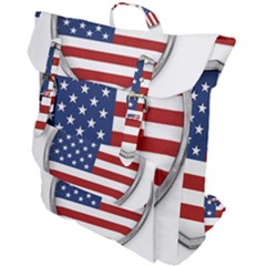 Flag Usa America American National Buckle Up Backpack by Sapixe