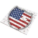 Flag Usa America American National Wooden Puzzle Square View2