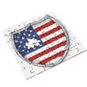 Flag Usa America American National Wooden Puzzle Square View3