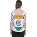 Flag India Nation Country Banner Cutout Shoulder Tee View2