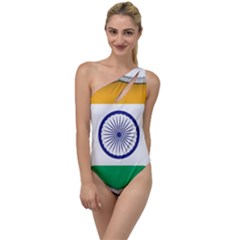 Flag India Nation Country Banner To One Side Swimsuit by Sapixe