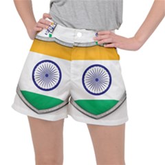 Flag India Nation Country Banner Ripstop Shorts by Sapixe