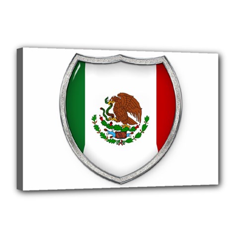 Flag Mexico Country National Canvas 18  X 12  (stretched) by Sapixe