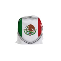 Flag Mexico Country National Drawstring Pouch (small) by Sapixe