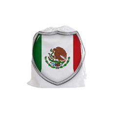 Flag Mexico Country National Drawstring Pouch (medium) by Sapixe