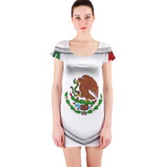 Flag Mexico Country National Short Sleeve Bodycon Dress by Sapixe