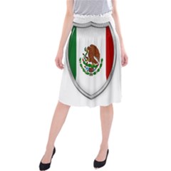 Flag Mexico Country National Midi Beach Skirt by Sapixe