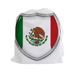 Flag Mexico Country National Drawstring Pouch (xxl) by Sapixe