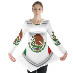 Flag Mexico Country National Long Sleeve Tunic  by Sapixe