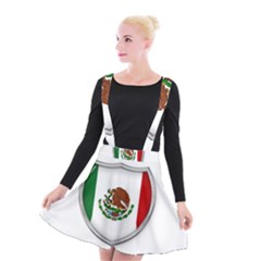 Flag Mexico Country National Suspender Skater Skirt by Sapixe