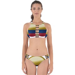 Colombia Flag Country National Perfectly Cut Out Bikini Set by Sapixe