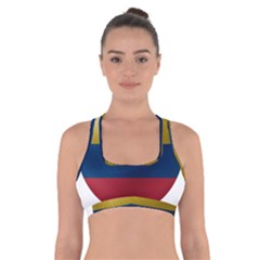 Colombia Flag Country National Cross Back Sports Bra by Sapixe