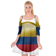 Colombia Flag Country National Cutout Spaghetti Strap Chiffon Dress by Sapixe