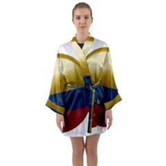 Colombia Flag Country National Long Sleeve Kimono Robe by Sapixe