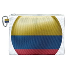 Colombia Flag Country National Canvas Cosmetic Bag (xl)