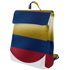 Colombia Flag Country National Flap Top Backpack by Sapixe