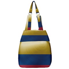 Colombia Flag Country National Center Zip Backpack by Sapixe