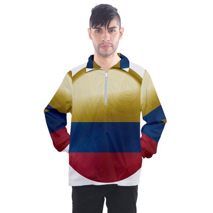 Colombia Flag Country National Men s Half Zip Pullover