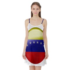 Venezuela Flag Country Nation Satin Night Slip by Sapixe