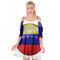 Venezuela Flag Country Nation Cutout Spaghetti Strap Chiffon Dress