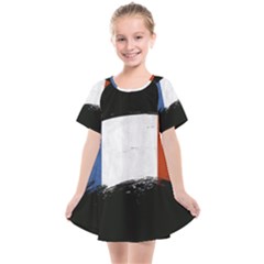 Flag France Flags French Country Kids  Smock Dress by Sapixe