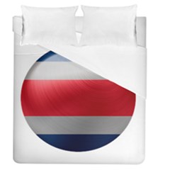 Costa Rica Flag Country Symbol Duvet Cover (queen Size) by Sapixe