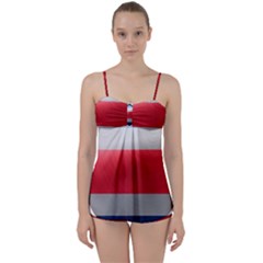 Costa Rica Flag Country Symbol Babydoll Tankini Set by Sapixe