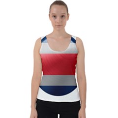 Costa Rica Flag Country Symbol Velvet Tank Top by Sapixe