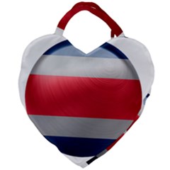 Costa Rica Flag Country Symbol Giant Heart Shaped Tote by Sapixe