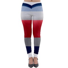 Costa Rica Flag Country Symbol Lightweight Velour Leggings